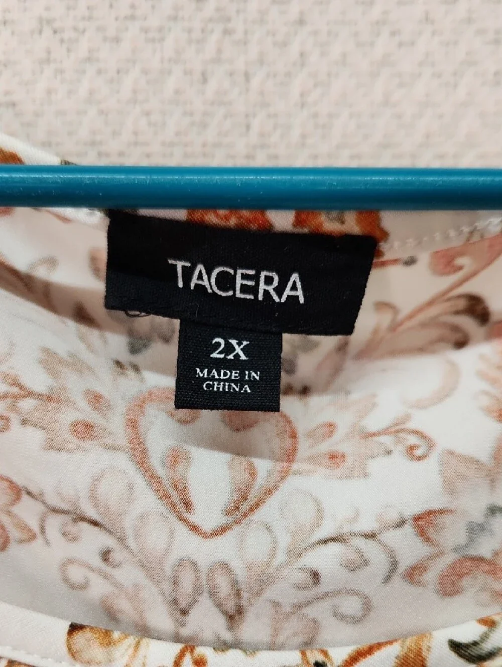 Tacera Ombre Floral Long Sleeve Midi Dress in Cream, Gold and Brown - Picture 2 of 4